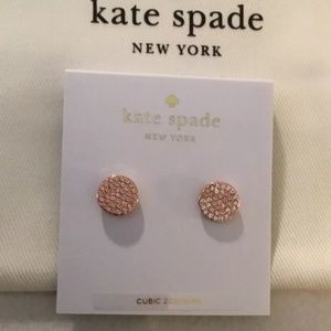 kate spade Jewelry - Kate Spade Rose Gold "Shine On" Crystal Earrings kate spade Jewelry - Kate Spade Rose Gold "Shine On" Crystal Earrings